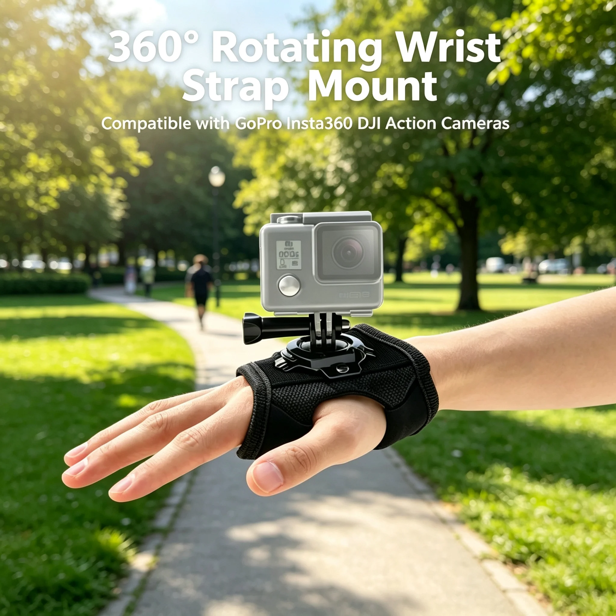 Versatile 360° Rotation Glove Wrist Strap Mount
