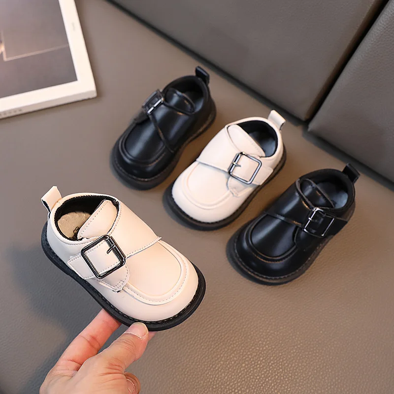 12-14CM New Women's Baby Boys' Little Leather Shoes Classic Casual Shoes for Infants 0-2 Years Old Autumn Single Shoes baby girls cute strawberry sneakers white leather casual sport shoes 1 8 years old kids shoes high quality t21n08ls 12