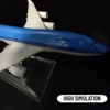 1:400 Metal Aircraft Model Replica, Dutch KLM B747 Airplane Scale Aviation Diecast Miniature Art Home Office Decor Toy Gift 3