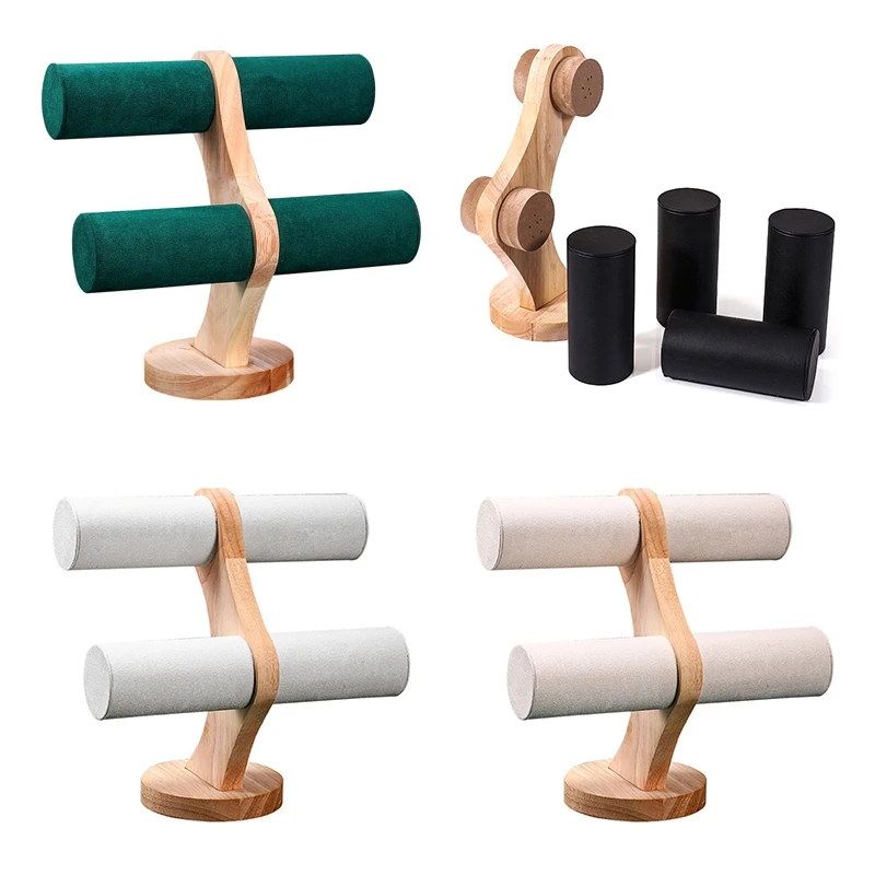 

1 шт. 2-слойный органайзер для часов и браслетов, стеллаж для хранения ювелирных изделий, реквизит, кронштейн 1