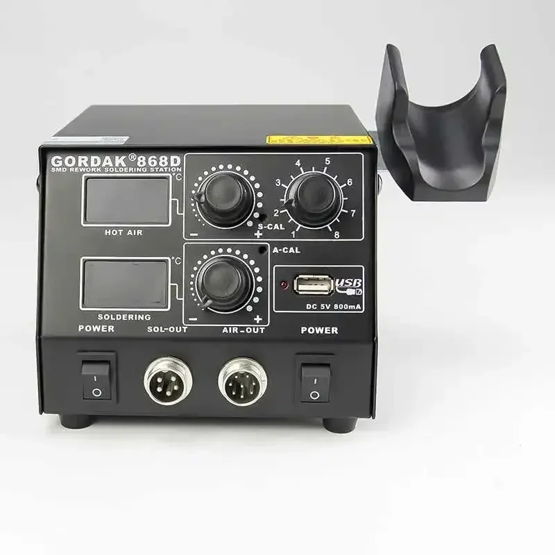 GORDAK 868D 2 in 1 500W Soldering Station SMD Rework Station Hot Air Gun Electric Solder iron For Welding Repair tools 4
