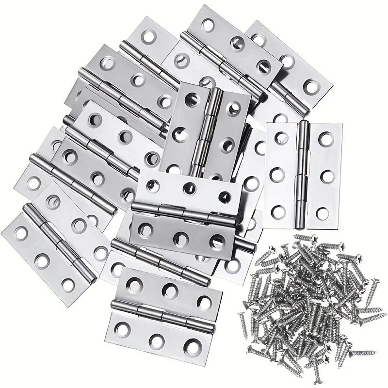 Stainless Steel Hinges Door Hinges 4/8pcs/set Stainless Steel Folding Hinge 2 Inch Door And Window Hinge Is Assigned Screws Home Furniture Hardware Door