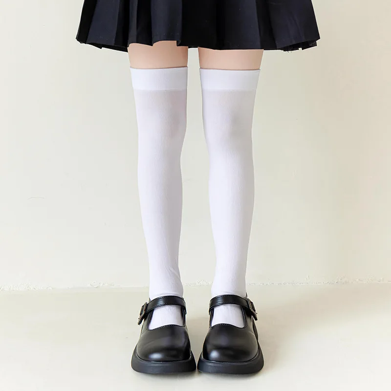 10 Pairs Children's Knee High Socks for Girls Spring Summer Velvet High Tube Socks Breathable and Non Slip Thigh