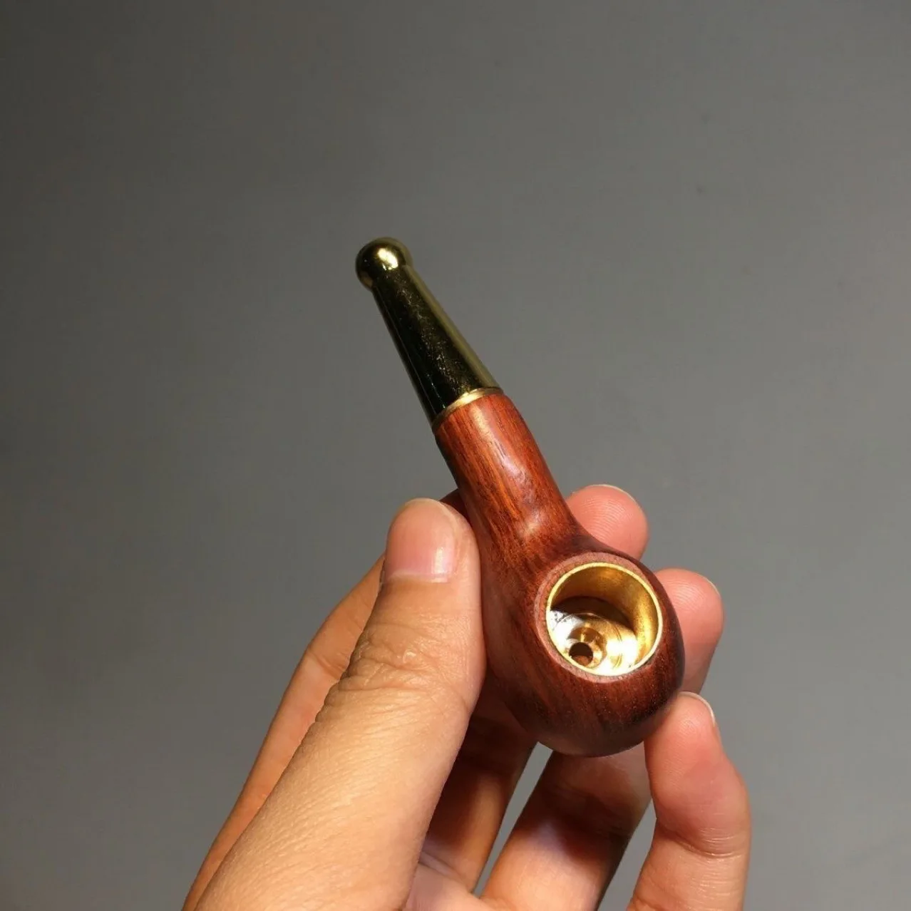 1pc High-End Solid Wood Handmade Old-fashioned Dry Tobacco Pipe for smoking accessories tobacco pipe tobacco smoking accessories smoking pipe handicraft pipe