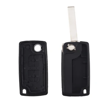 Chiave telecomando per CITROEN C2 C3 C4 C5 C6 C8 con scanalatura CE0523 - KEYYOU 2 pulsanti telecomando Flip Car Key Shell Fob per CITROEN C2 C3 C4 C5