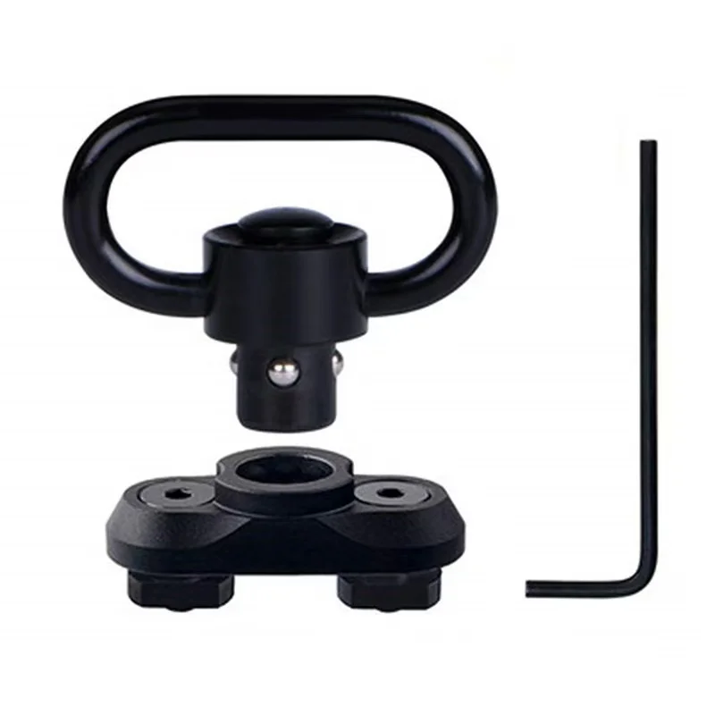 Tactical QD M-LOK Sling Swivel Adapter Rail Mount SLING Buckle Metal Strap Loop Strap Rail Mount Steel Push Button