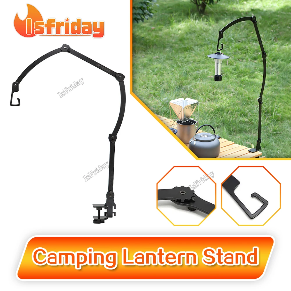 

Ultralight Camping Lantern Stand Tabletop Lamp Hanger Lighting Post Pole Fixing Stand Holder Lantern Stand Tourist Hiking Travel