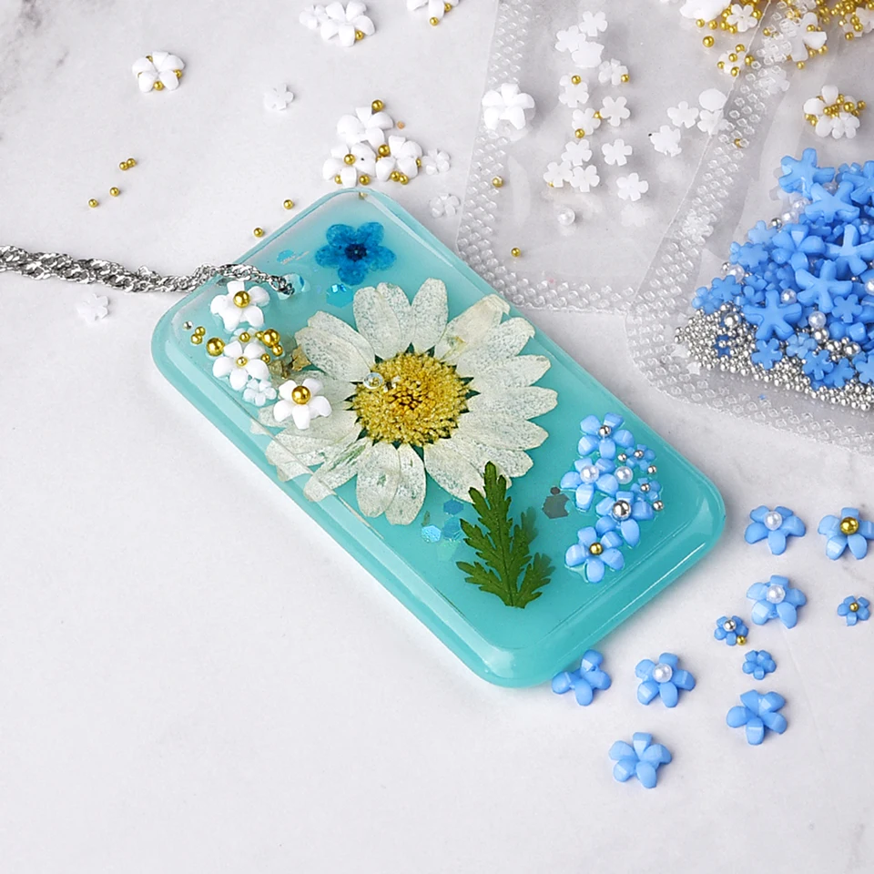 PATIKIL Fiore Pressato Essiccato, 60pz Per Creazioni In Resina Fai Da Te Unghie Artigianali Scrapbooking Gioielli Decorativi Floreali Candele - Foto 4