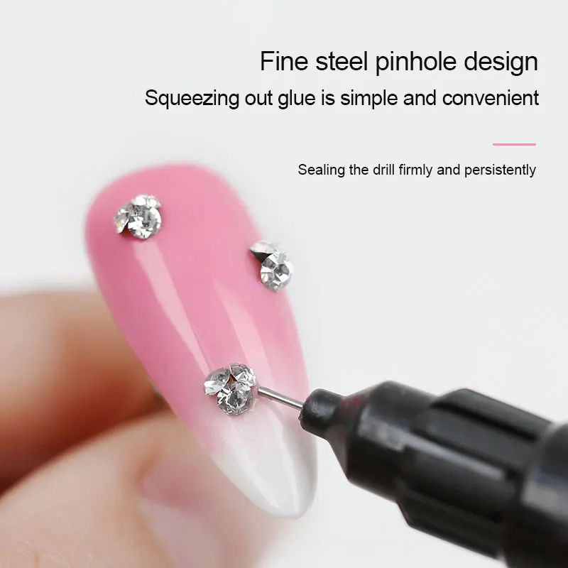 Arte Clavo Strong Glue Nail Art Gel Rhinestones Decorations No Wipe Jewelry For Rhinestone Crystal DIY Manicure Nail Art Tools 4