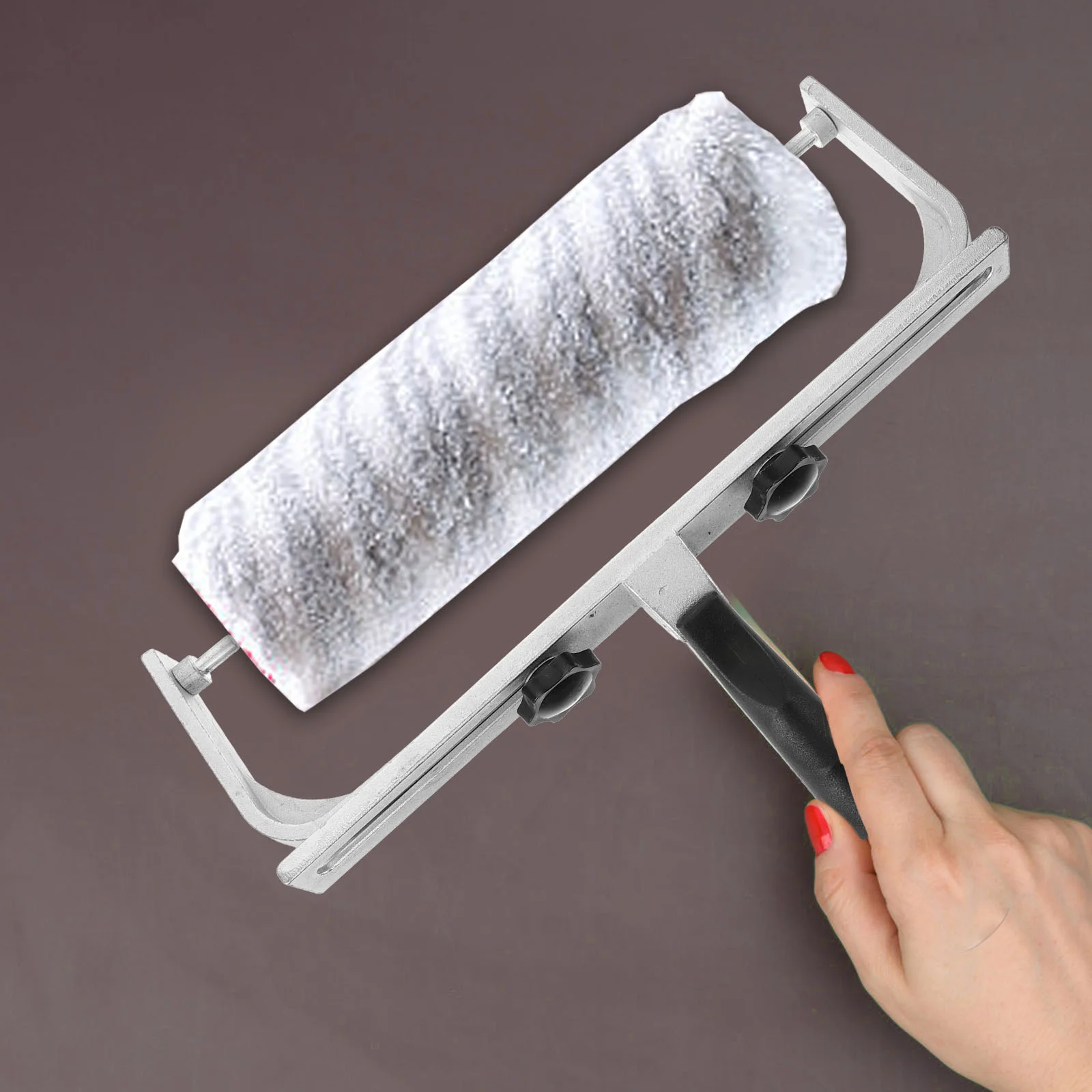 

Small Color Roller Frame for Wall Paint Holder Handle Ceiling Painting Corner Aluminum Alloy Supplies House Cabinet Handles