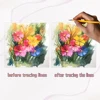 1pc, Floral Reverse Colouring Book, 30 sheets of 100gsm, Relaxing & Creative Lines ‘All You Need Is A Pen Book’ Birthday Gift 4