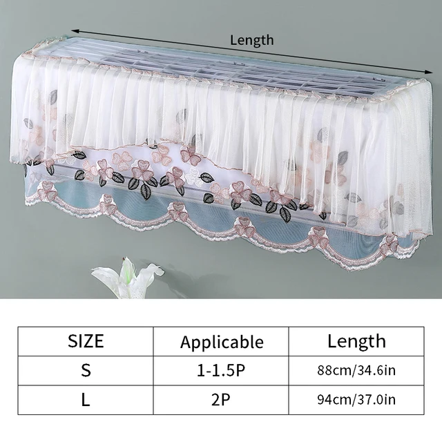 1Dc All Inclusive Légkondicionáló Burkolat Virágcsipke Függő Fedél Fal Beltéri Egység Védő Tok - Image 6