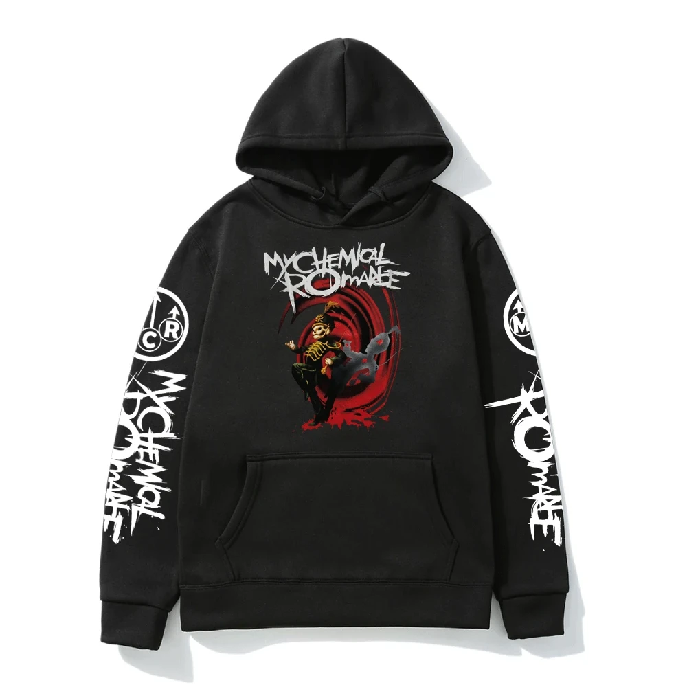 

Fashion Branded Rock Band My Chemical Romance The Black Parade Hoodies Men Women Vintage Gothic Hip Hop Sweatshirt Pullover Coat