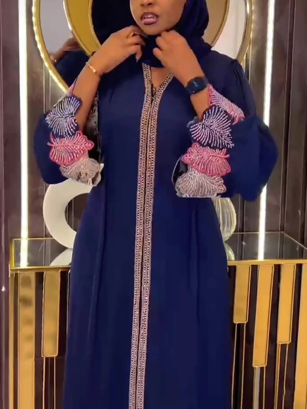 عبايات للنساء دبي فاخر 2025 فساتين راقية إسلامية أ...