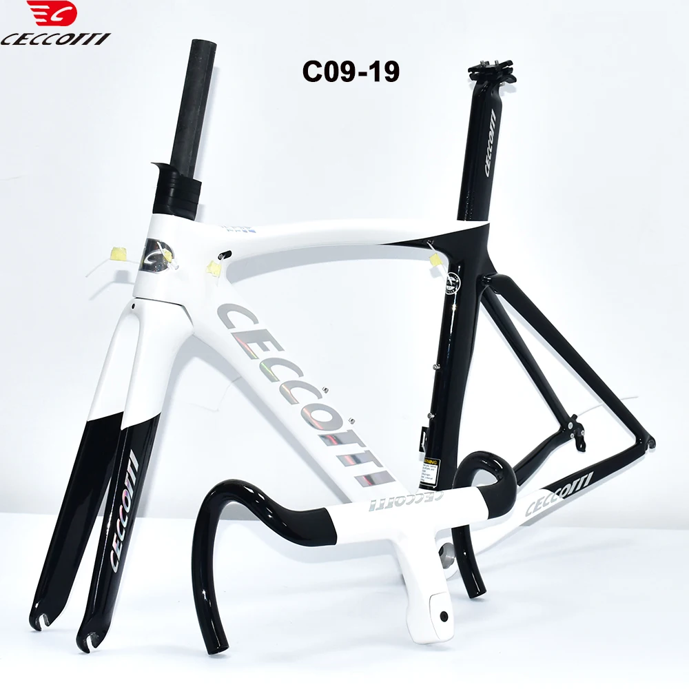 Ceccotti Carbon Road Frame V Brake Max 700*28C Road Bicycle Frameset Internal Cable 46-58cm Carbon Bike Frames