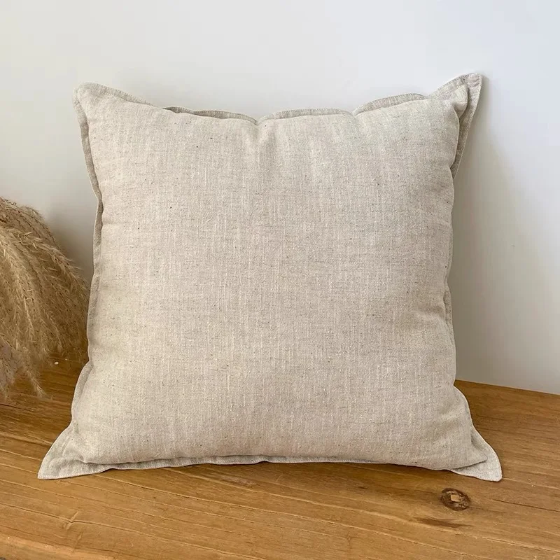 Thicken Cotton Linen Sofa Cushion Cover Decoration Throw Pillow Cover Waist Pillowcase Pillows for Sofa Bed Chair Couch Decor 3