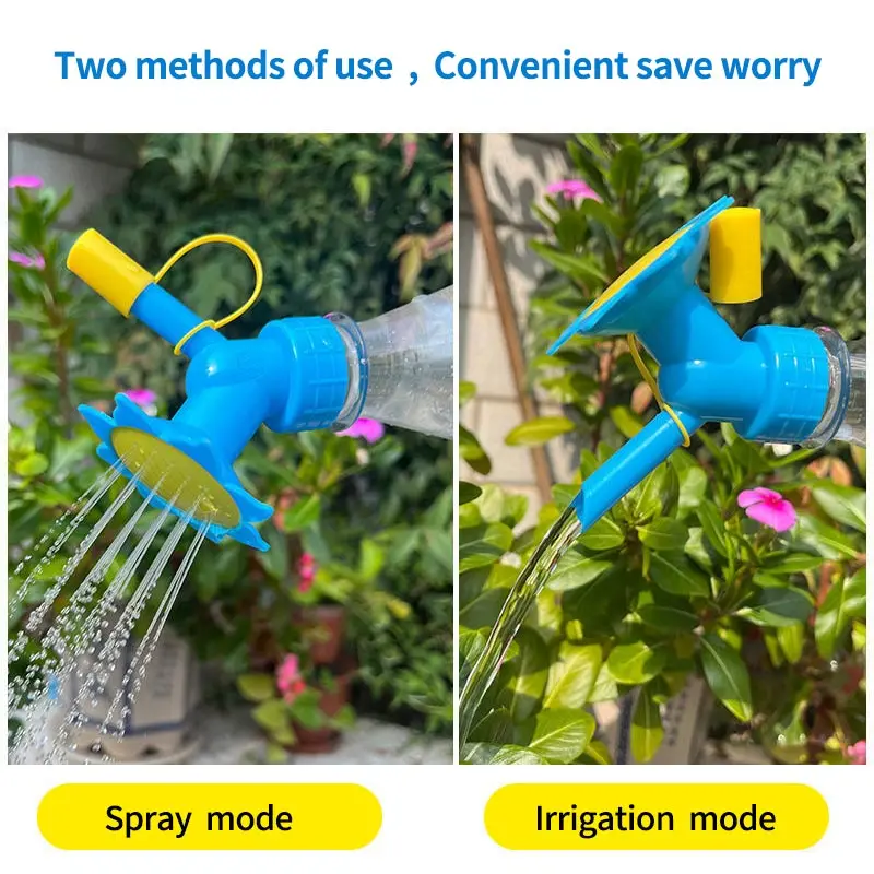 Watering Sprinkler Nozzle Watering Can Watering Nozzle Flower Waterers Bottle Water Cans Plastic Sprinkler Nozzle Potted Water Saving Watering Tool 1pc