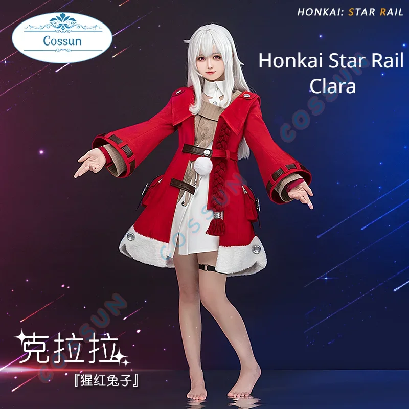 

Game Honkai Star Rail Clara Cosplay Costume Game Honkai Star Rail Cosplay Bloody Rabbit Clara Costume and Wig