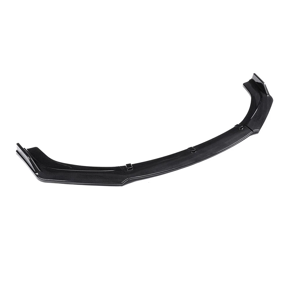 자동차 앞 범퍼 립 글로스 블랙 ABS 카본 파이버 프론트 립 오토 해치백 개조 액세서리 시빅 2016-2021용