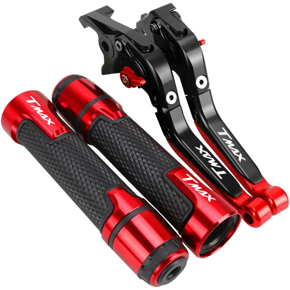 

T-MAX TMAX 500 Motorcycle Folding Extendable Adjustable Clutch Brake Levers Handbar End Grips FOR YAMAHA TMAX500 2001-2007 2006