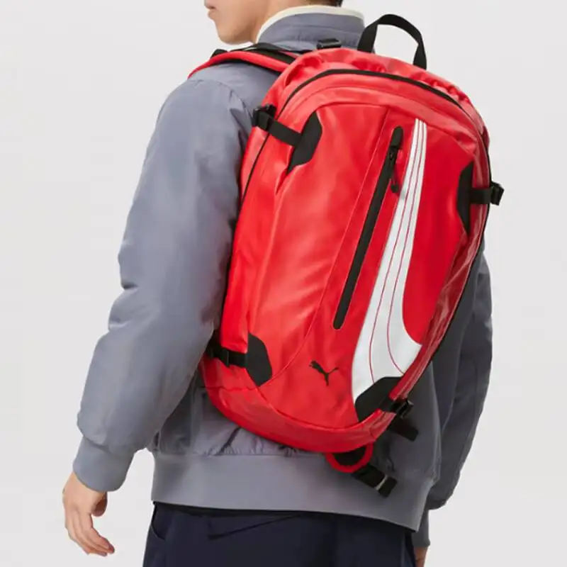 PUMA 모드 핫 22L 중형 배낭 새로운 도착 레드 견고한 보호 직물 트레이닝 배낭 노트북 학교 배낭 092521-02,