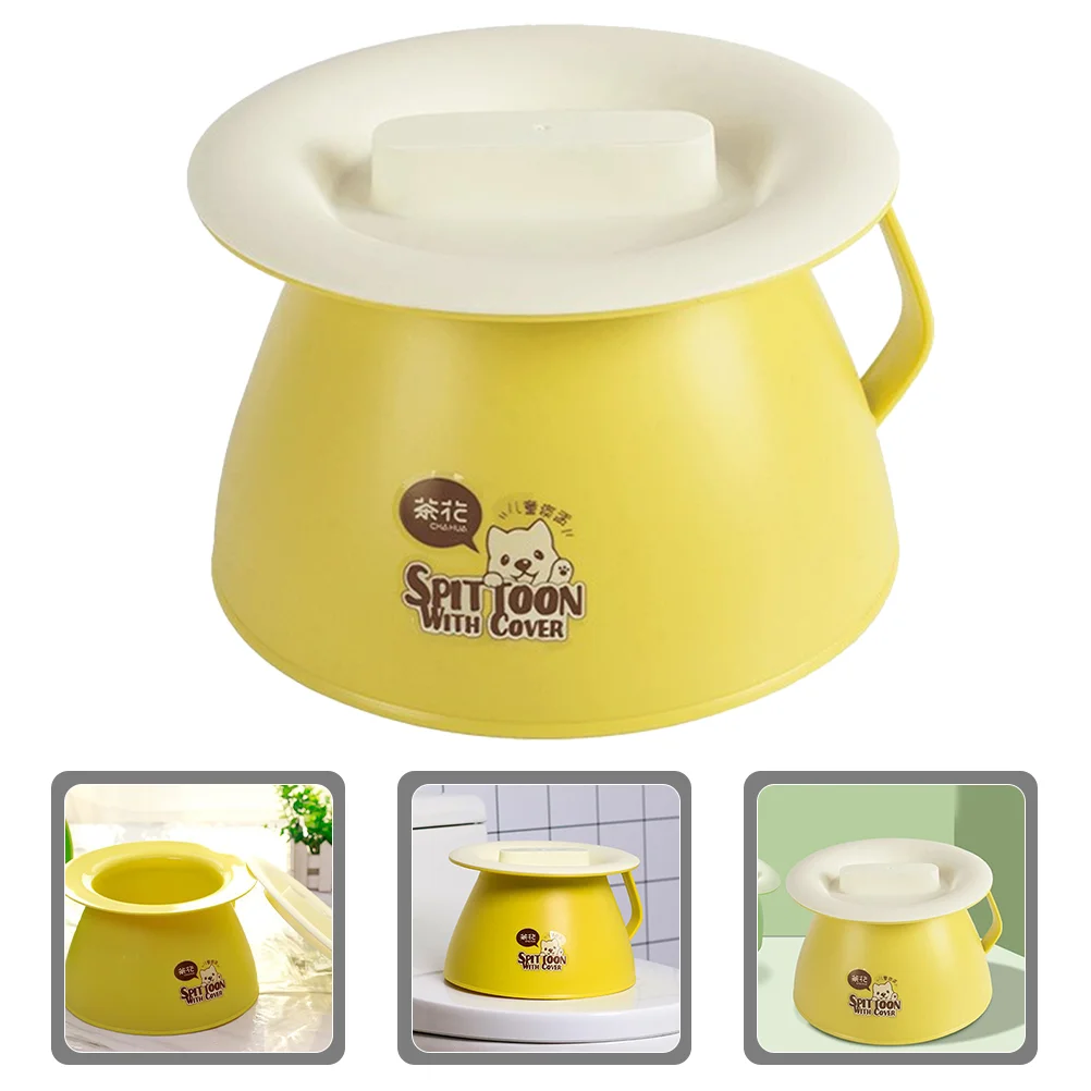 

Reusable Spittoon Household Spittoons and Urinals Chamber Pot for Bedroom Portable Pageant Toilet Unisex Plastic Bedpan Potty
