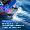JJRC 2.4G RC Large Speedboat Night Lights Electric Remote Control High-speed Ship Model Waterproof  Kids Toys Water Pool Game 5