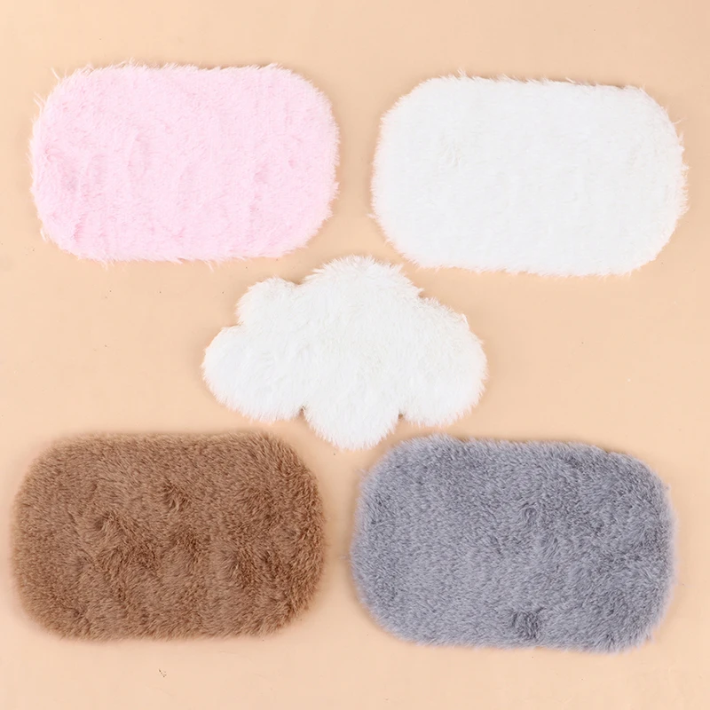 Miniature Plush Rug for Dollhouse Living Room Decor Accessories