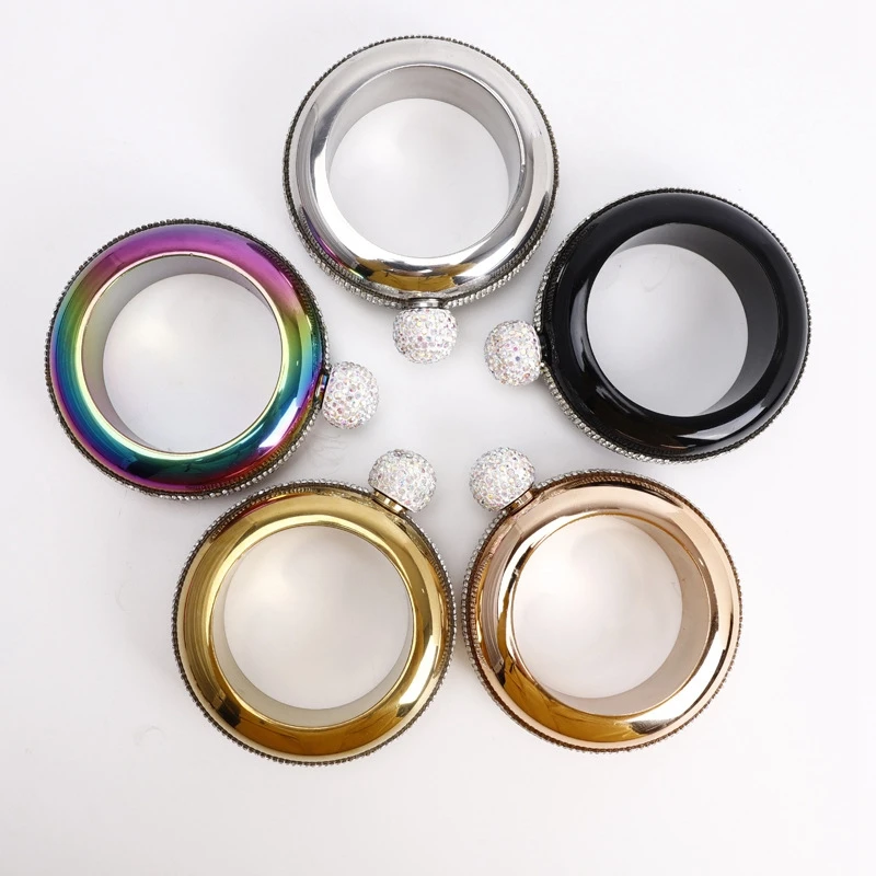 Boccette Per Bracciali In Acciaio Inossidabile Portable Wine Whisky Hip Flask Flagon Bottiglia Per Bere Cucina Contenitore Per Vino