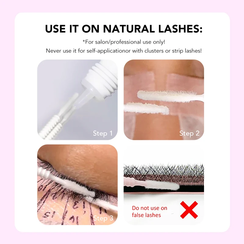 Eyelash Glue Primer for Natural Lashes Deep Cleansing Oil-Free Prep Adhesive Primer for Eyelash Extension DIYDAY