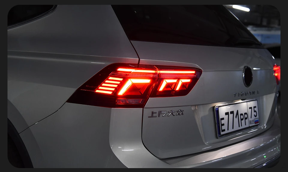 AKD Car Lights for VW Tiguan Led Tail Light 2017 2021 New Tiguan Rear