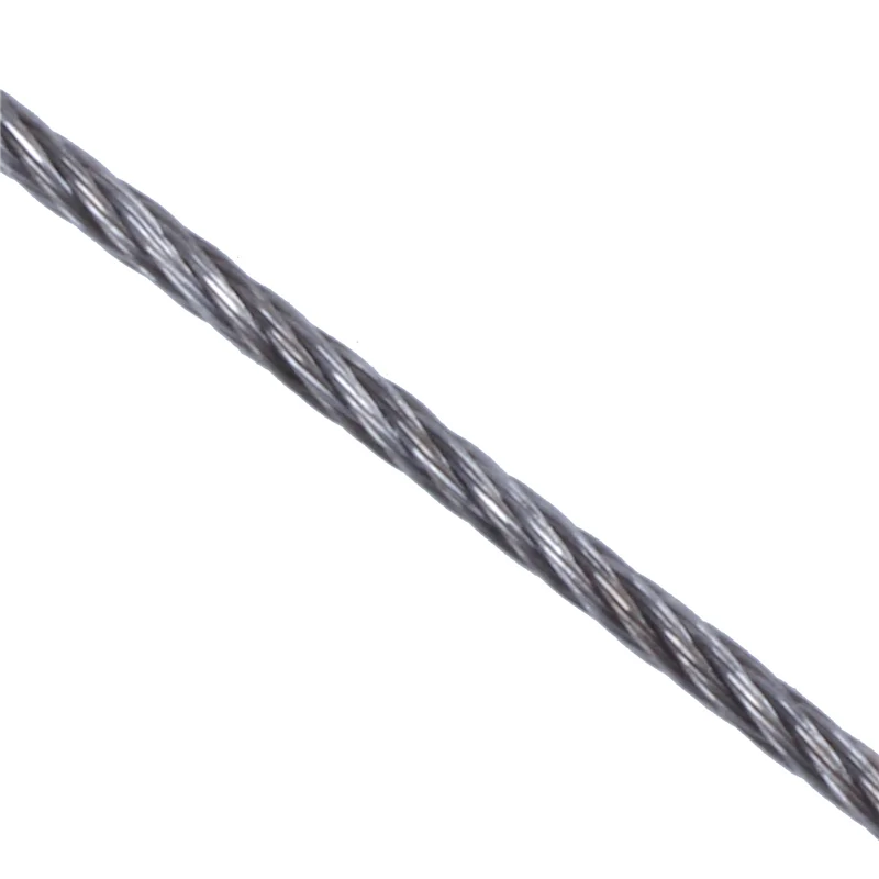 10X 스테인레스 스틸 와이어 로프 케이블 리깅 엑스트라, 길이:15M 직경:1.0Mm-ABQU