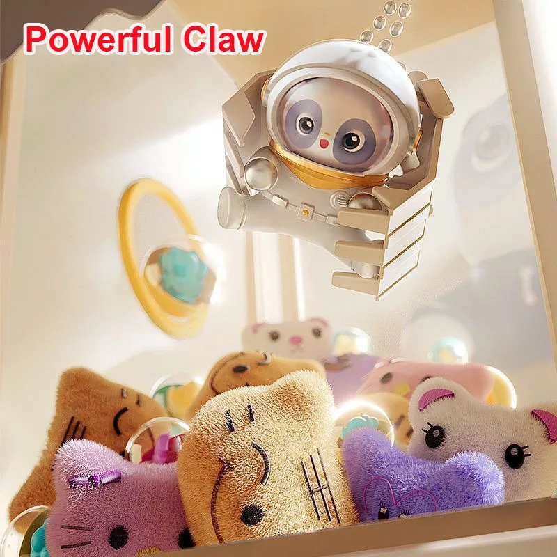 Mini Rabbit Doll Machine Kids Coin Operated Play Game Mini Claw Catch Toy Crane Machines Music Doll Children Xmas Gifts Toys 3