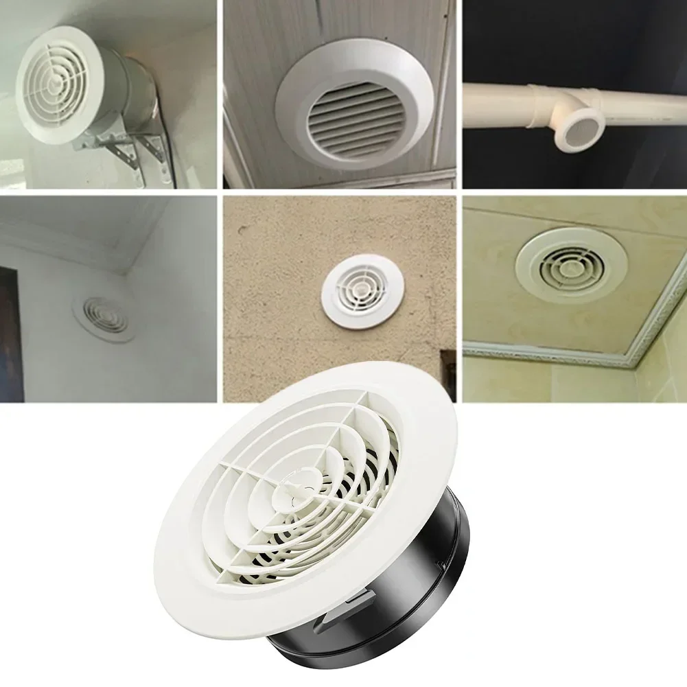 Vent Cover Ventilation Grille Air Circulation Vents Cover Rotating Button ABS Ventilation Grille Adjustable Wall Interior Vent
