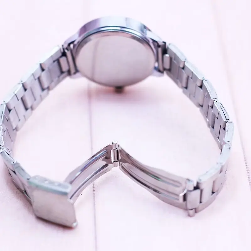 Simple Creative Color Splicing Desgin Kids Watch Girls Stainless Steel Fashion Ladies Women's Relojes Montres Kol Saati Timer 5