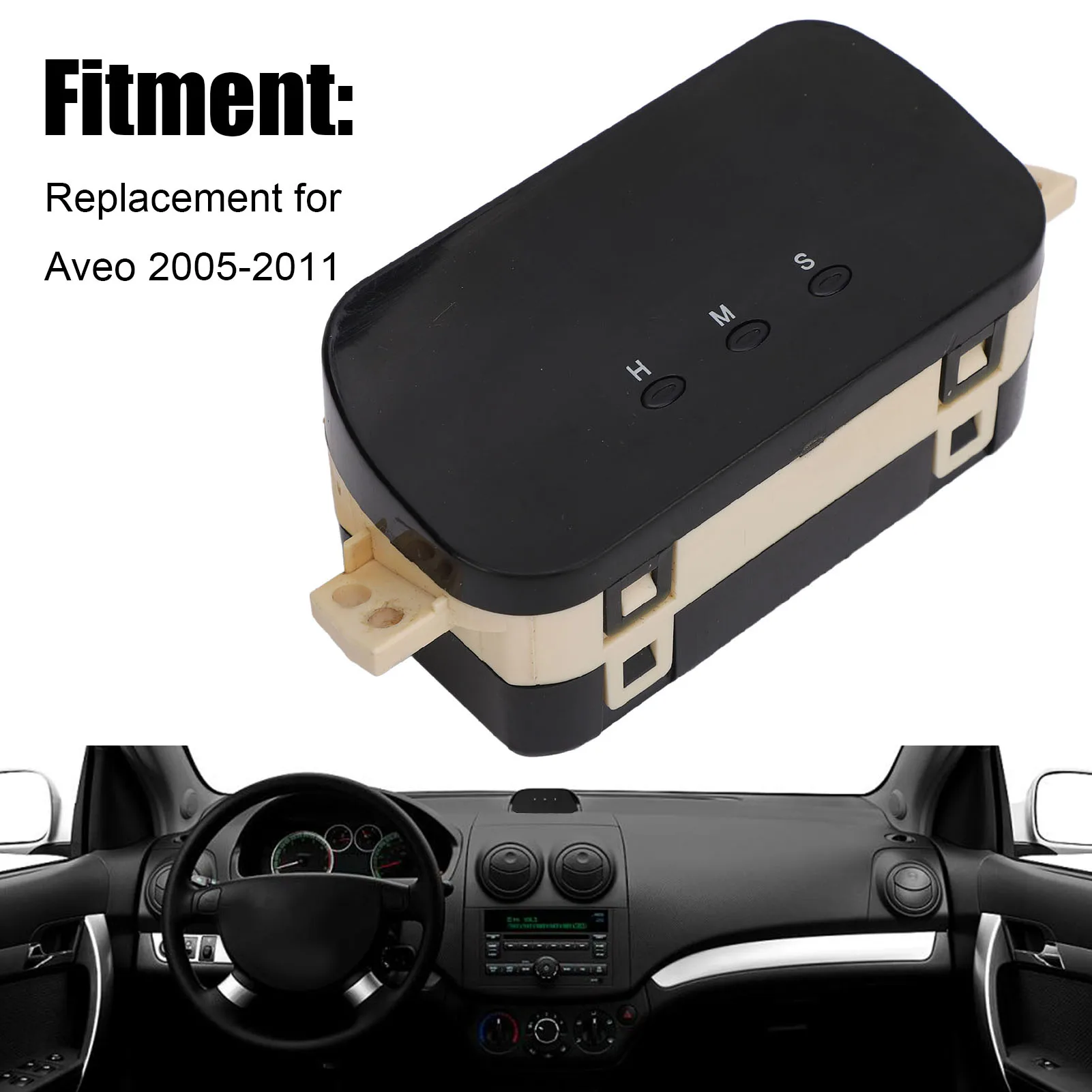 쉐보레 아베오 2005-2011용 자동차 대시보드 시계 화면, 내부 선명한 디스플레이 글꼴, 자동차 대시보드 시계 화면, 자동차 액세서리