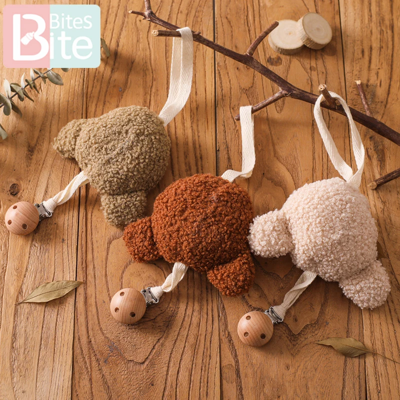 

Baby Soft Bear Pacifier Chain Mother Kid Accessory Straps and Covers for Pacifiers Infant Pacifier Clip Holder Storage for Baby