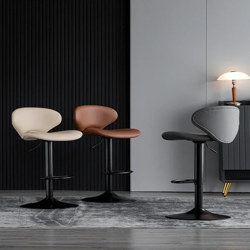 Modern Swivel Bar Chairs Counter Height Barstools with High Backrest Easy Assembly in 3-5 Minutes Kitchen Seating