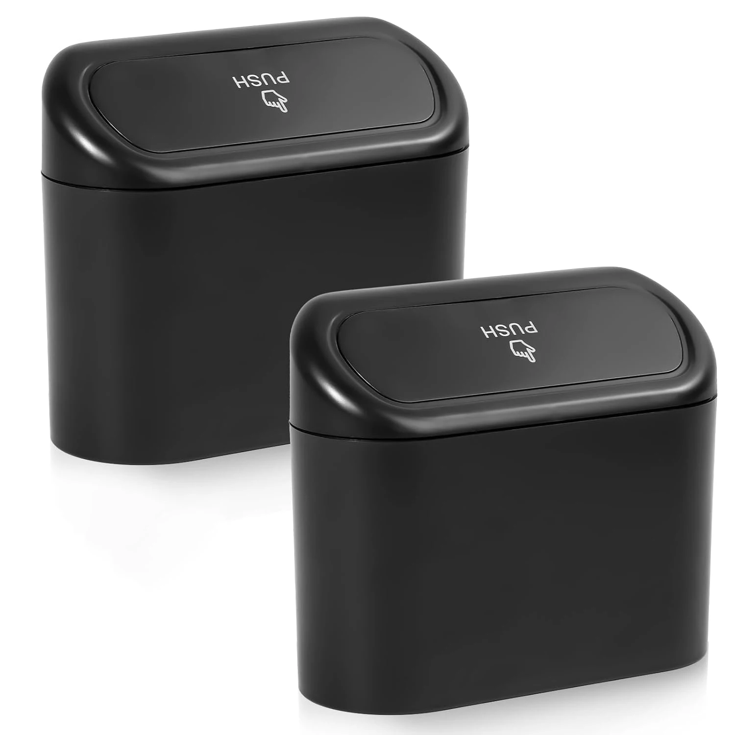 AOHEWEI Car Trash Can with Lid – Leak-Proof Automotive Trash Bin & Multipurpose Organizer for Car 1
