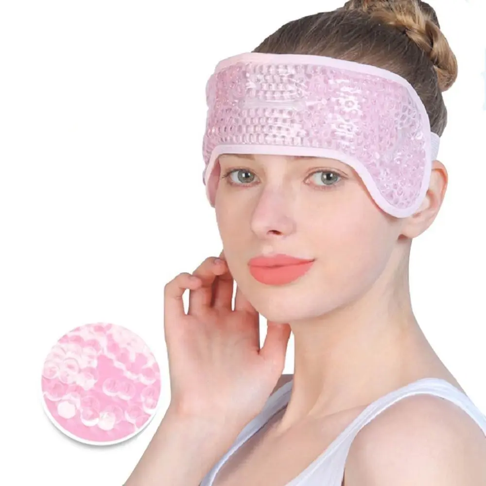 Hot or Cold Compress Head Gel Ice Pack Hot Therapy Gel Bead Migraine Ice Wrap Women Beauty Reusable Headache Ice Bag