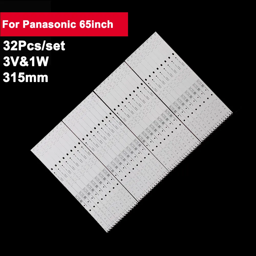 

32pcs Led Tv Backlights Strip For Panasonic 65" TNPA6354-4A TH-T65EX600K TX-65FX600B TX-65EX600E TX-65EX610E TNPA6354-4A