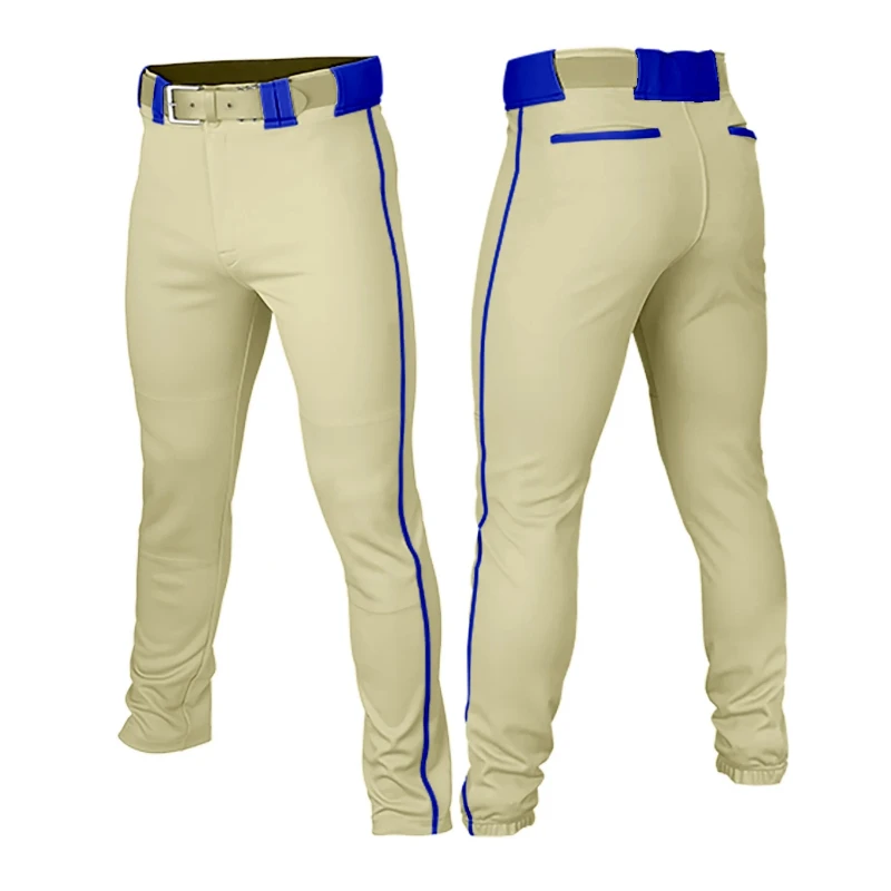 Baseball Pants with Pockets For Men Youth Solid Color Training Trousers Casual Running Hiking Pants
