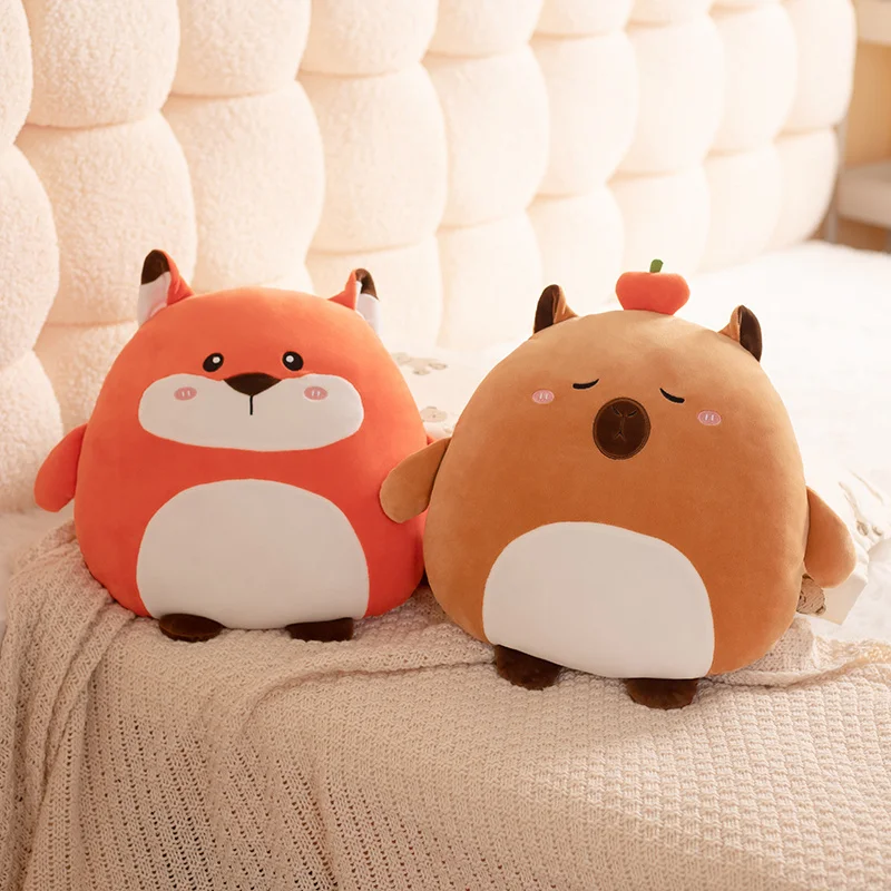 Cuddly Kawaii Animal Plush Pillow - Soft and Squishy Plushie Toy