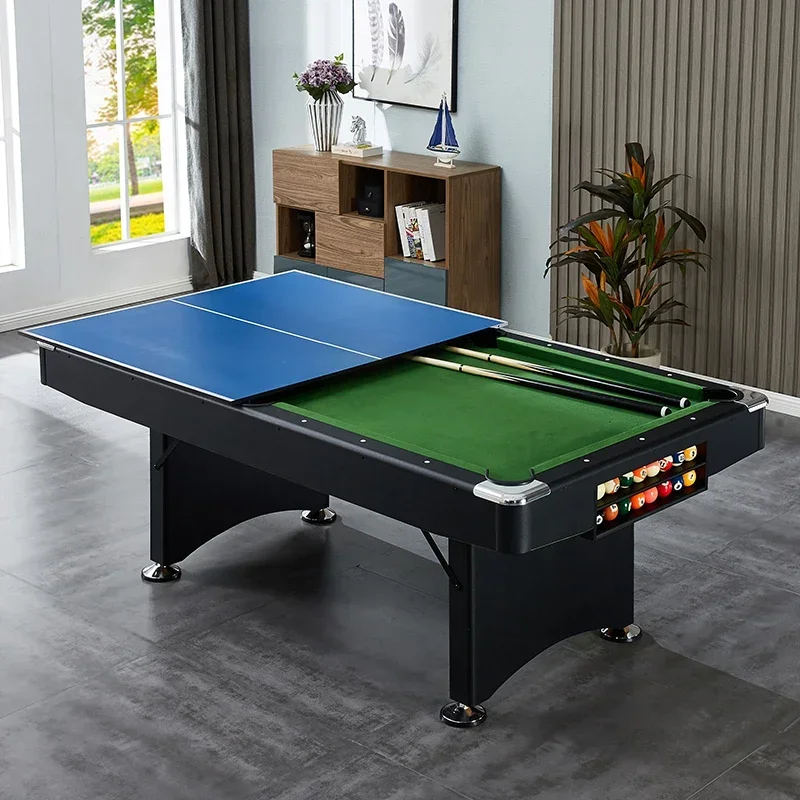 7FT 84" folding pool table indoor billiard table for snooker game no need assembly in Green color TP-8410 4