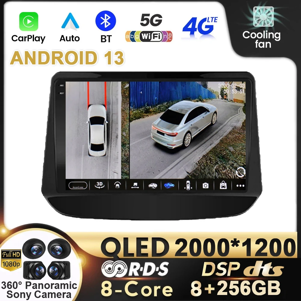 

9“ Car Radio Carplay Android 13 For Holden Chevrolet Onix Cavalier 2020 2021 GPS Navigation Multimedia Player WIFI 4G FM AM DSP