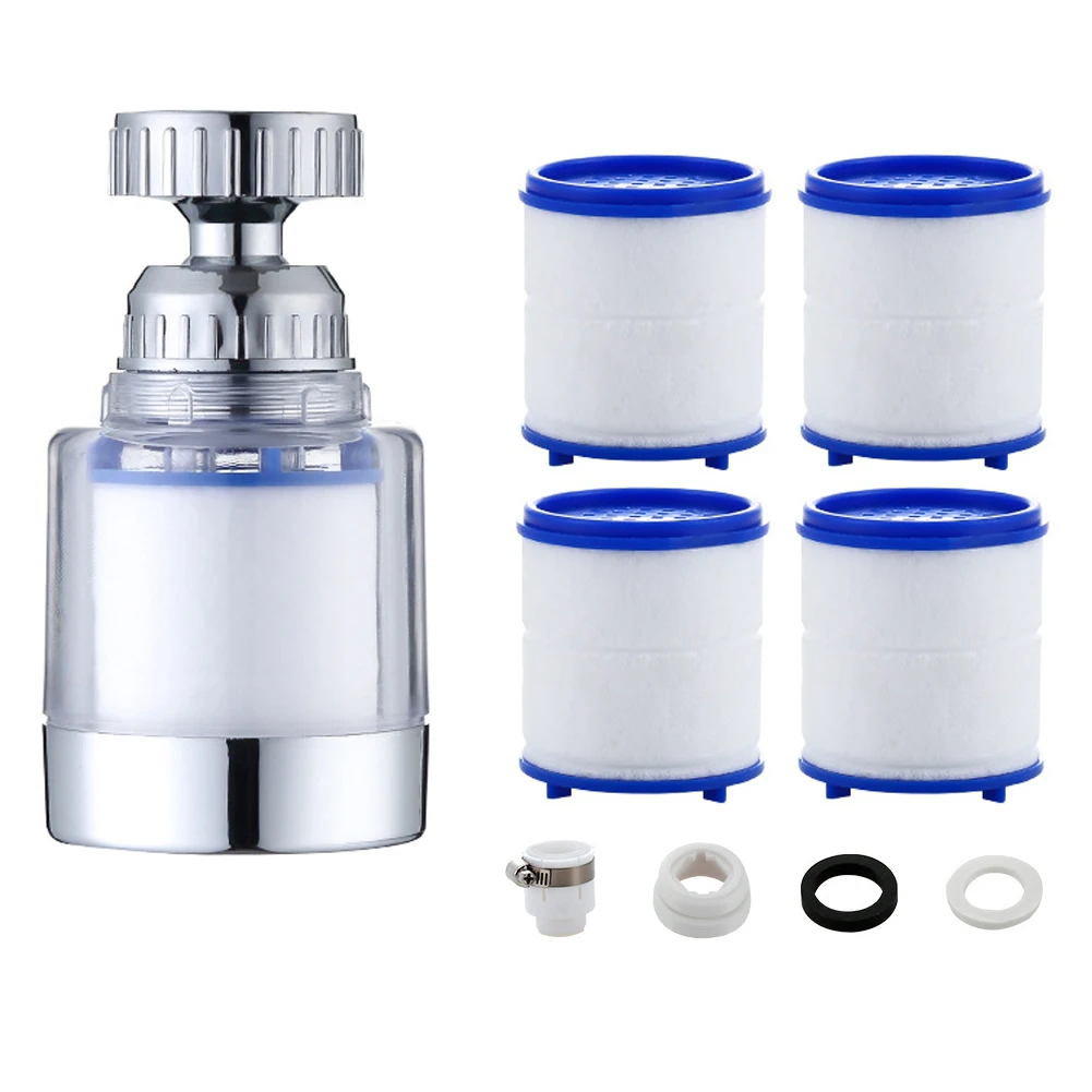 Tap Filter PP Cotton Filter Element 360 Degree Water Tap Interchangeable Element Kitchen Bathroom