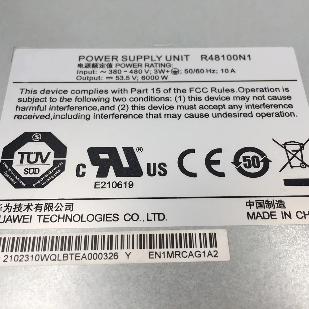 Original For Huawei 6000W Switching Power Supply R48100G1 R48100N1 Perfect Test 7 Original For Huawei 6000W Switching Power Supply R48100G1 R48100N1 Perfect Test - Image 5