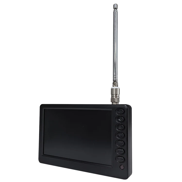Superior 5inch Mini Digital TV DVB/ATSC/ISDB-TTelevision with Battery TV Stand