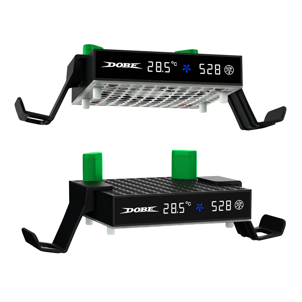 Cooling Fan for Xbox Series S/X With Daul Battey RGB Led Intelligent high-speed temperature control fan For Xbox Series X