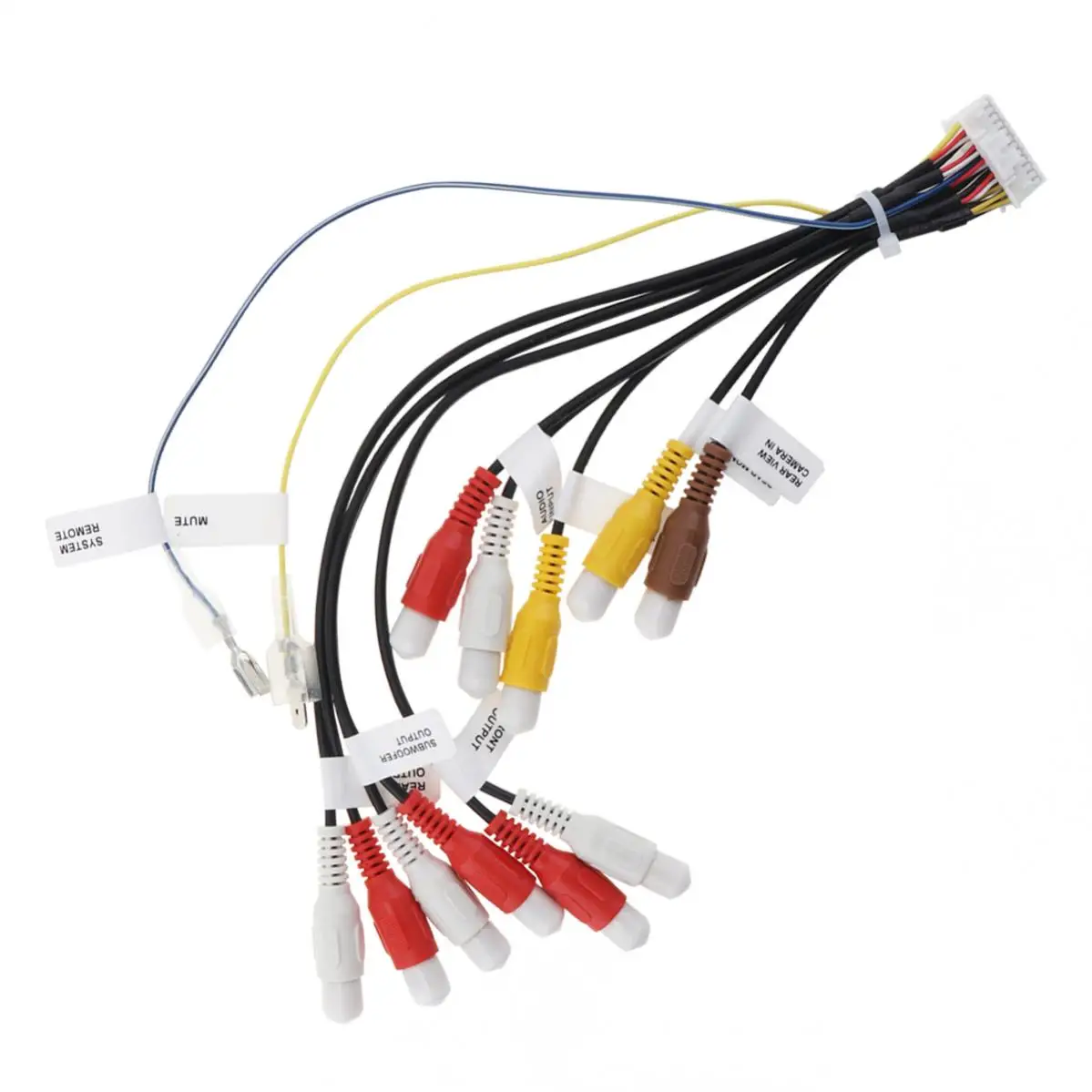 24 Pin Car RCA Cord Assembly Harness Fit for Pioneer AVIC-D3/X9115BT/ X7115BT/ F900BT/ F9115BT